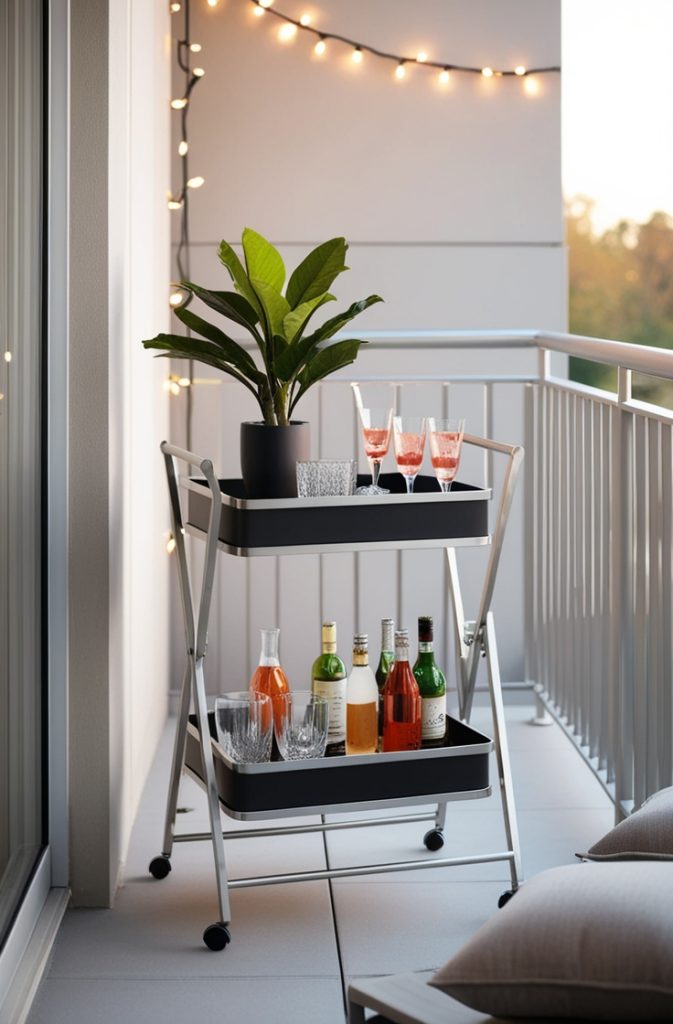 Add a Foldable Bar Cart