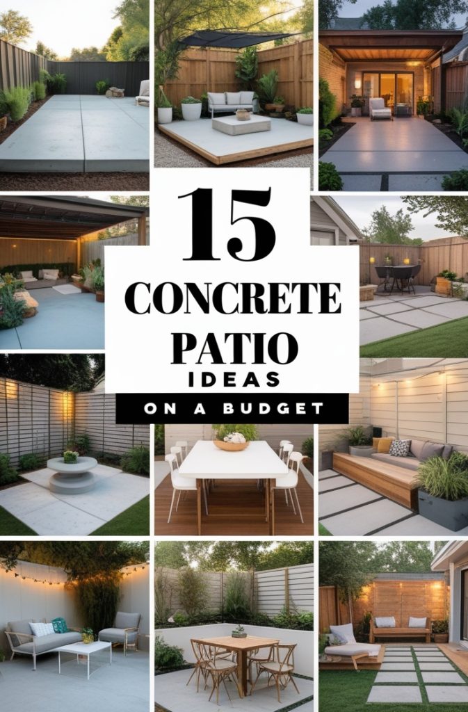 Concrete Patio Ideas on a Budget