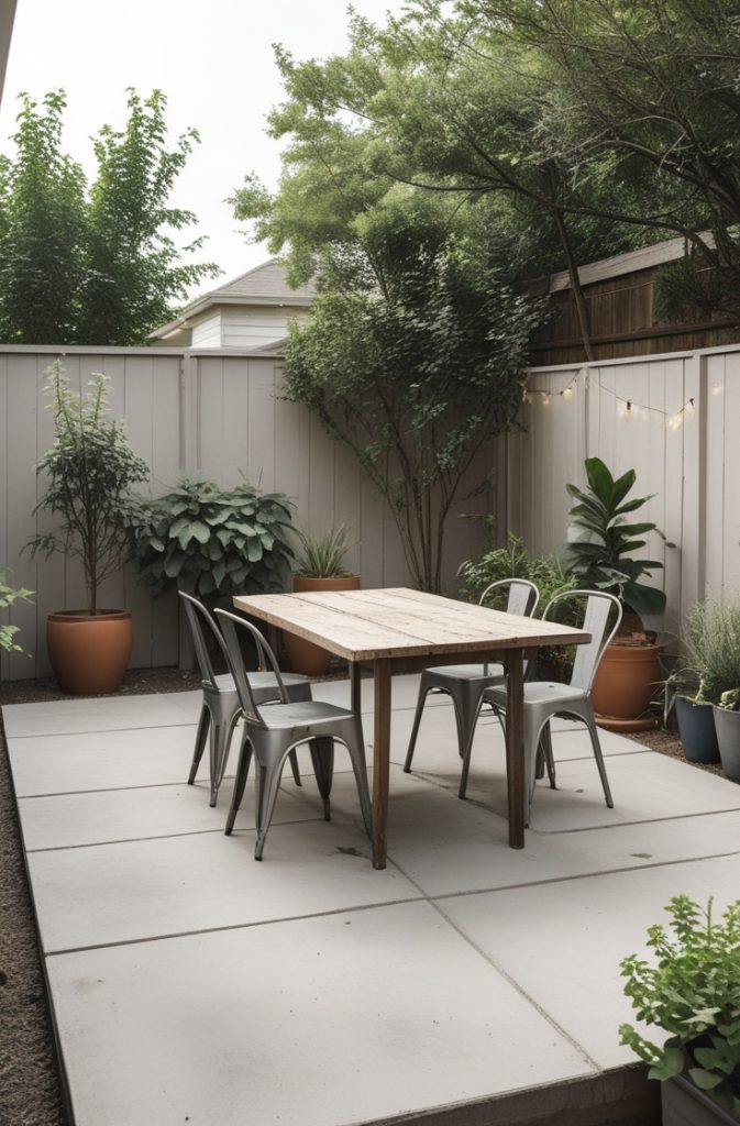 DIY Concrete Slab Patio