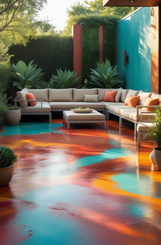 Stained Concrete Patio