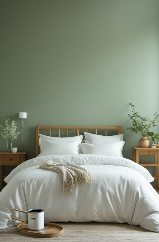 Sage Green Accent Wall