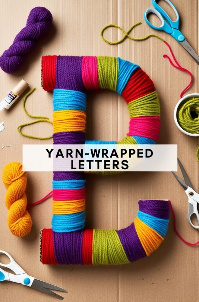Yarn-Wrapped Letters