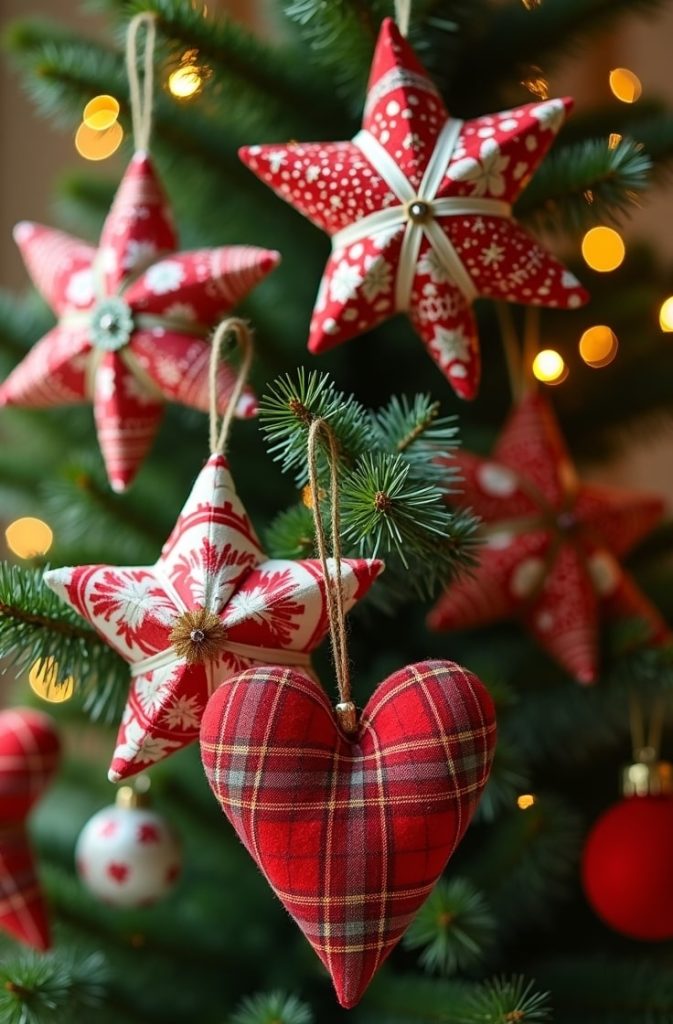 Fabric Scrap Ornaments