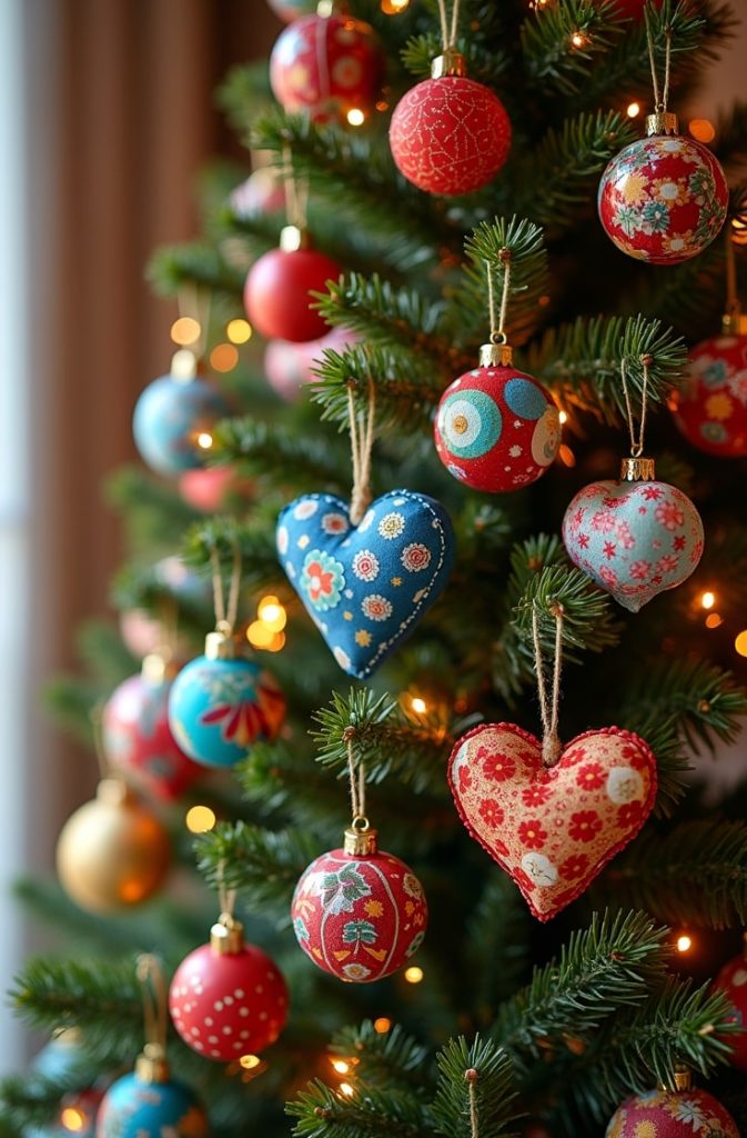 Fabric Scrap Ornaments