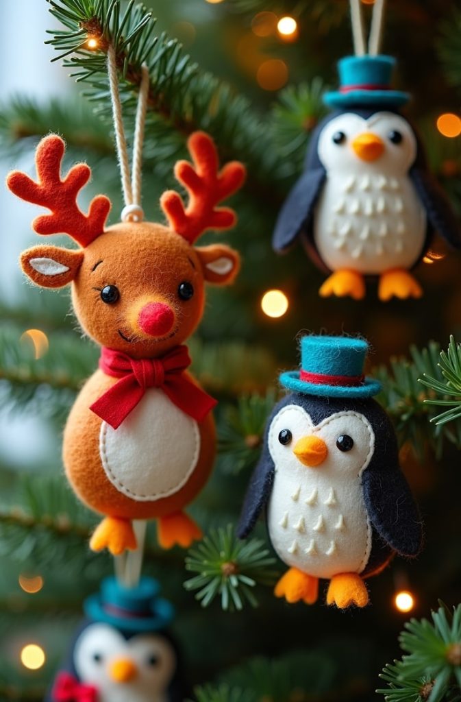 Felt Animal Ornaments