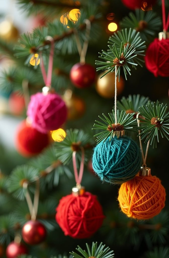 Glitter Pinecone Ornaments
