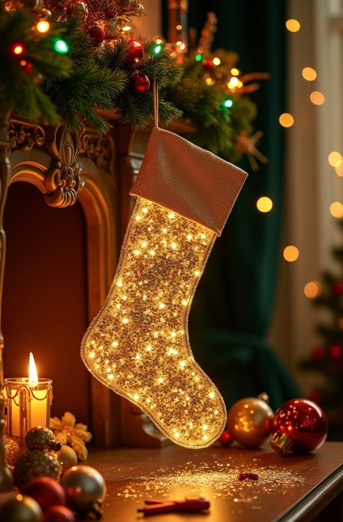 Glittery Sequin Stocking
