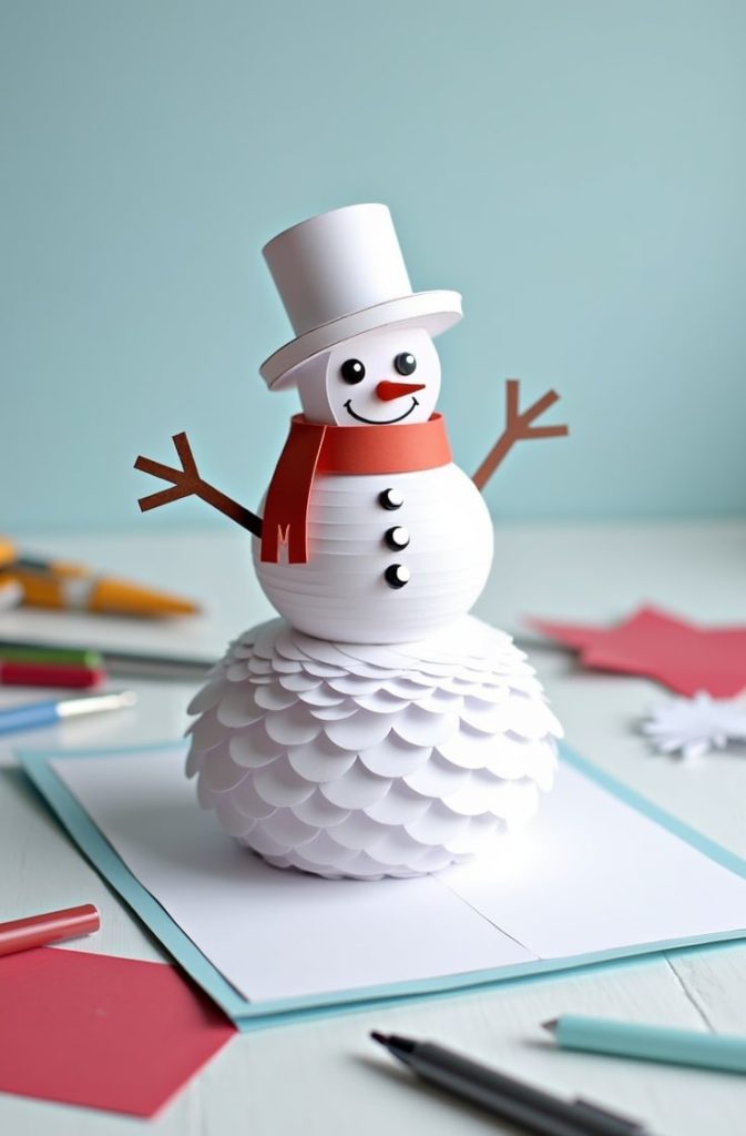 Pop-Up Snowman Card