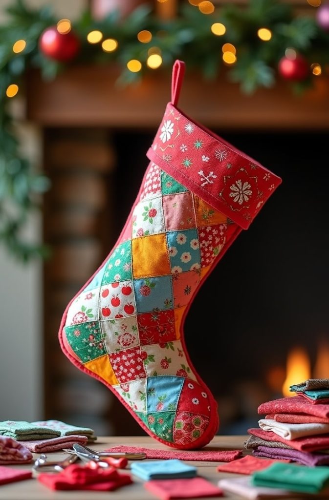 Quilted Patchwork Stocking