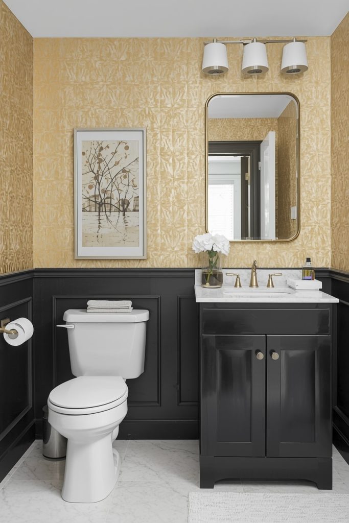 Gold Wallpaper or Accent Wall