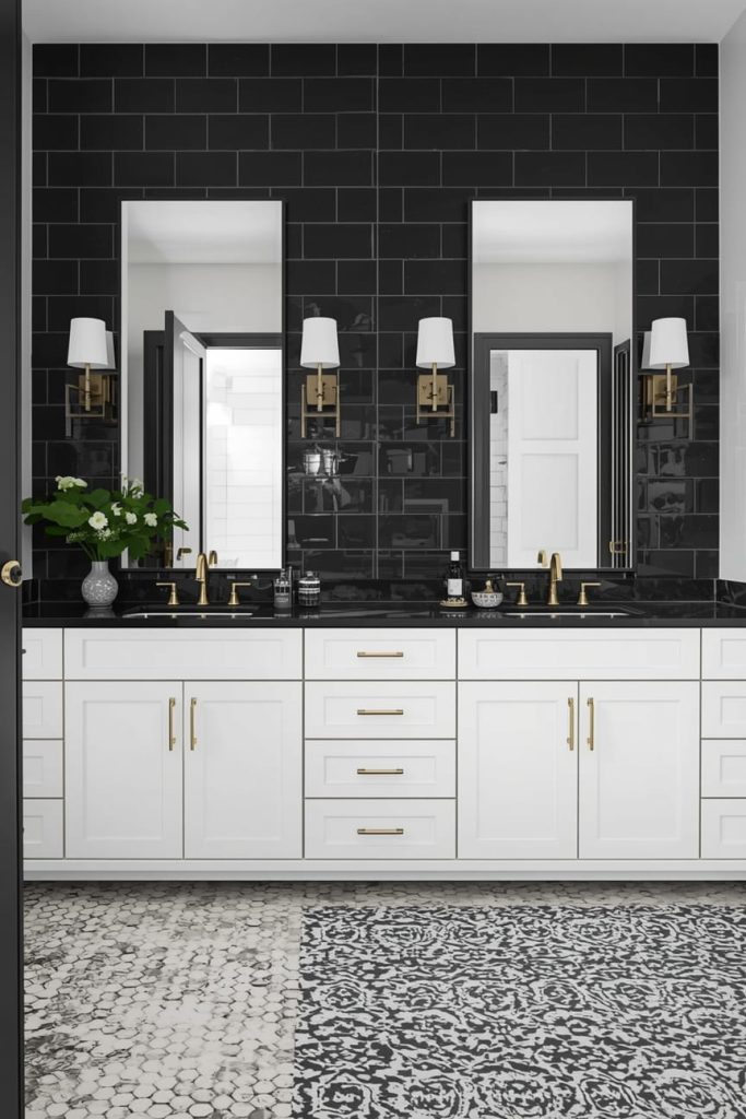 Black and White Bathroom Vanity Ideas