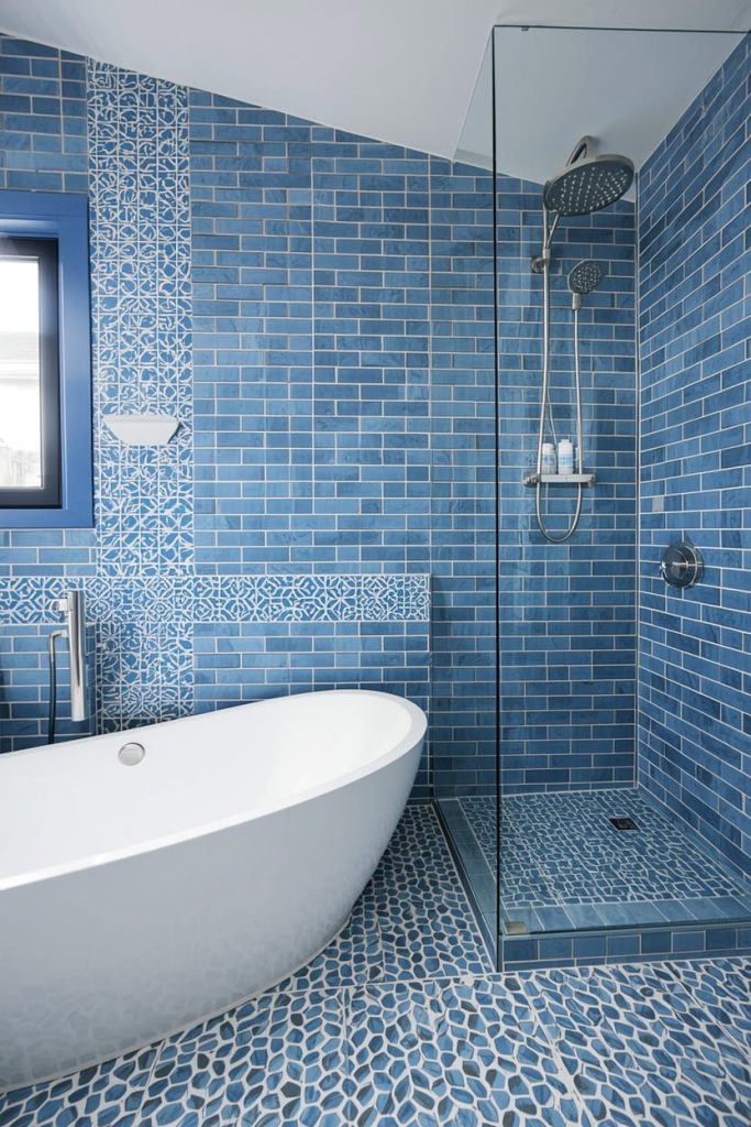 Blue Gray Bathroom for a Sophisticated Twist