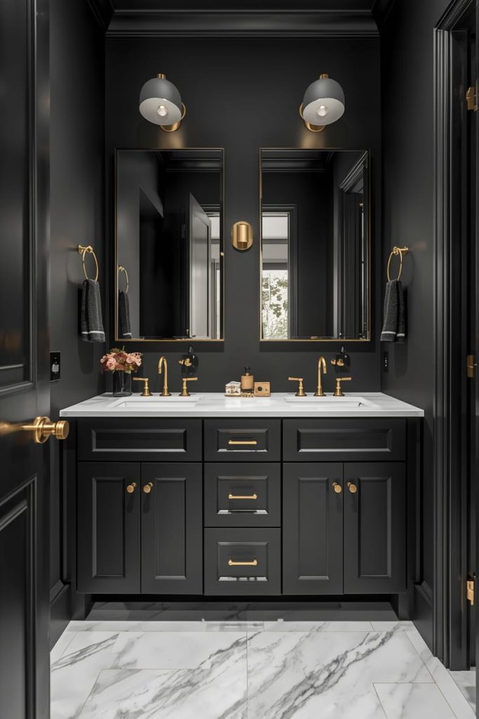 Monochrome Bathroom Design for Minimalist Impact