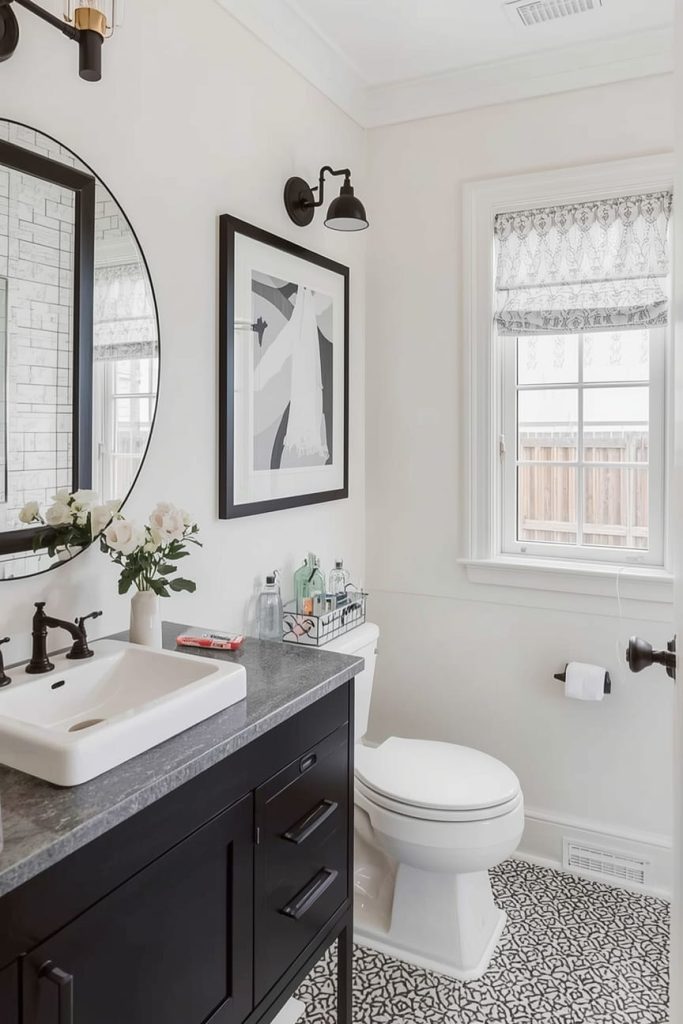 Monochrome Bathroom Makeover Ideas