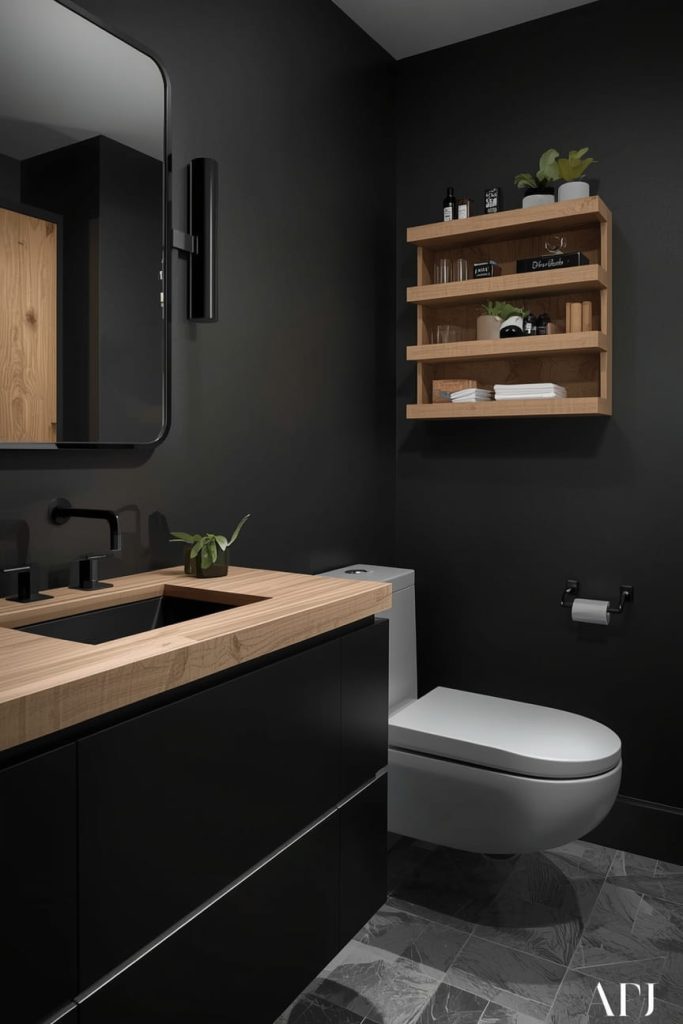 Small Dark Bathroom Makeover That Feels Spacious