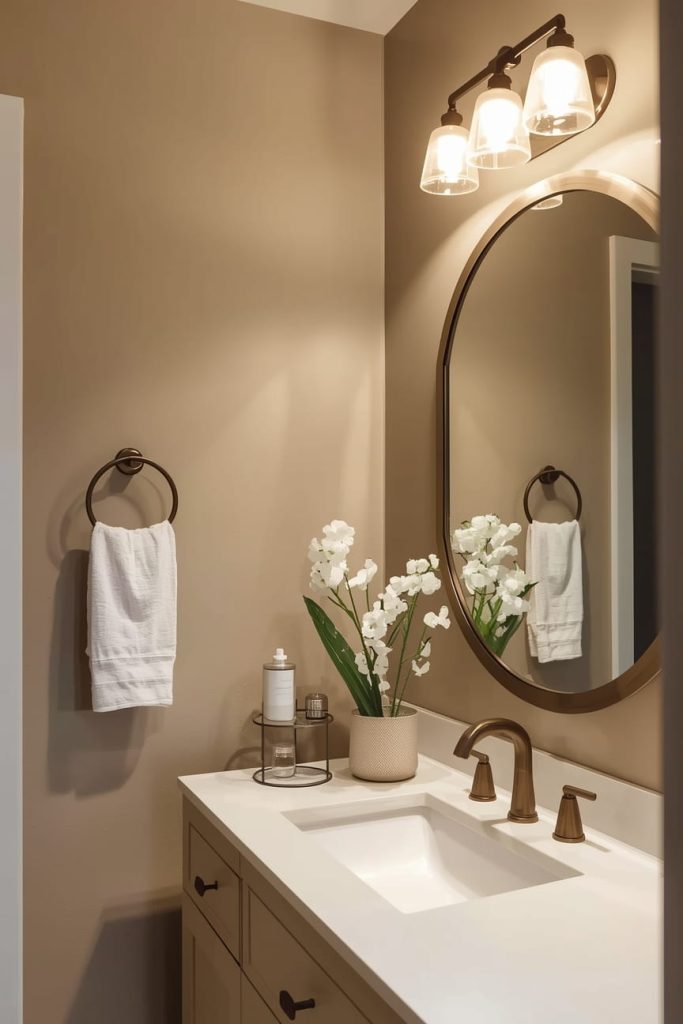 White and Neutral Bathroom for a Bright Foundation